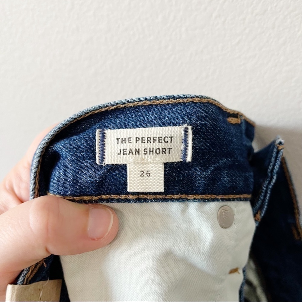Madewell NWT The Perfect Vintage Jean Short: Polka Dot Edition Size 26 Highrise - Picture 13 of 16